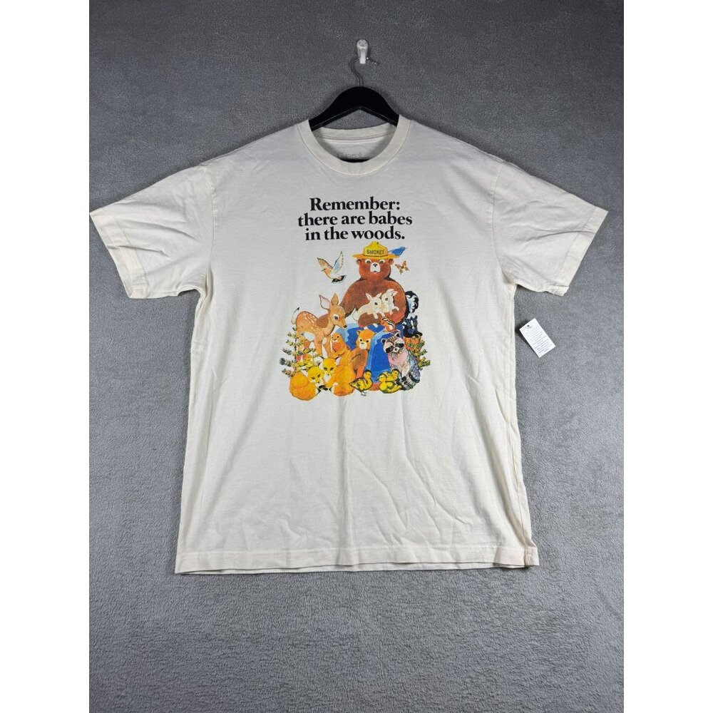 Smokey Bear "Remember: There Are Babes In The Woods" Graphic T-Shirt Desert Drea